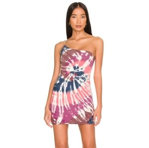 Lovers + Friends Anabel Mini Dress in Hot Tie Dye Small NWT Sleeveless